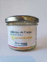 Rillettes de carpe au citron confit